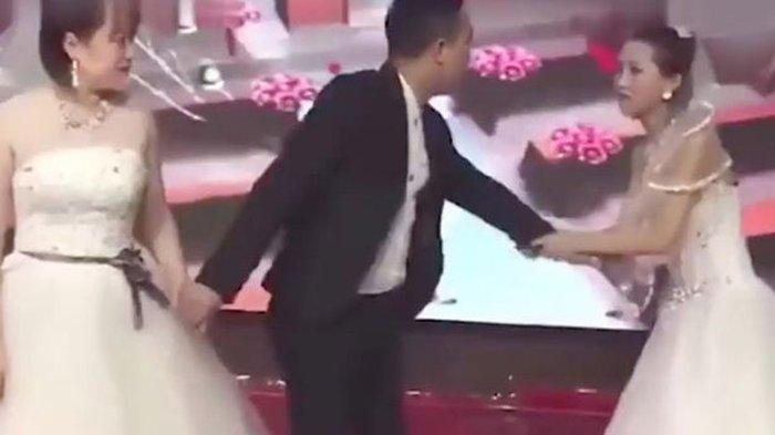 VIRAL! Video Wanita Nekat Datangi Mantan Pacar di Pernikahan, Ajak Balikan! Saling Tarik Tangan