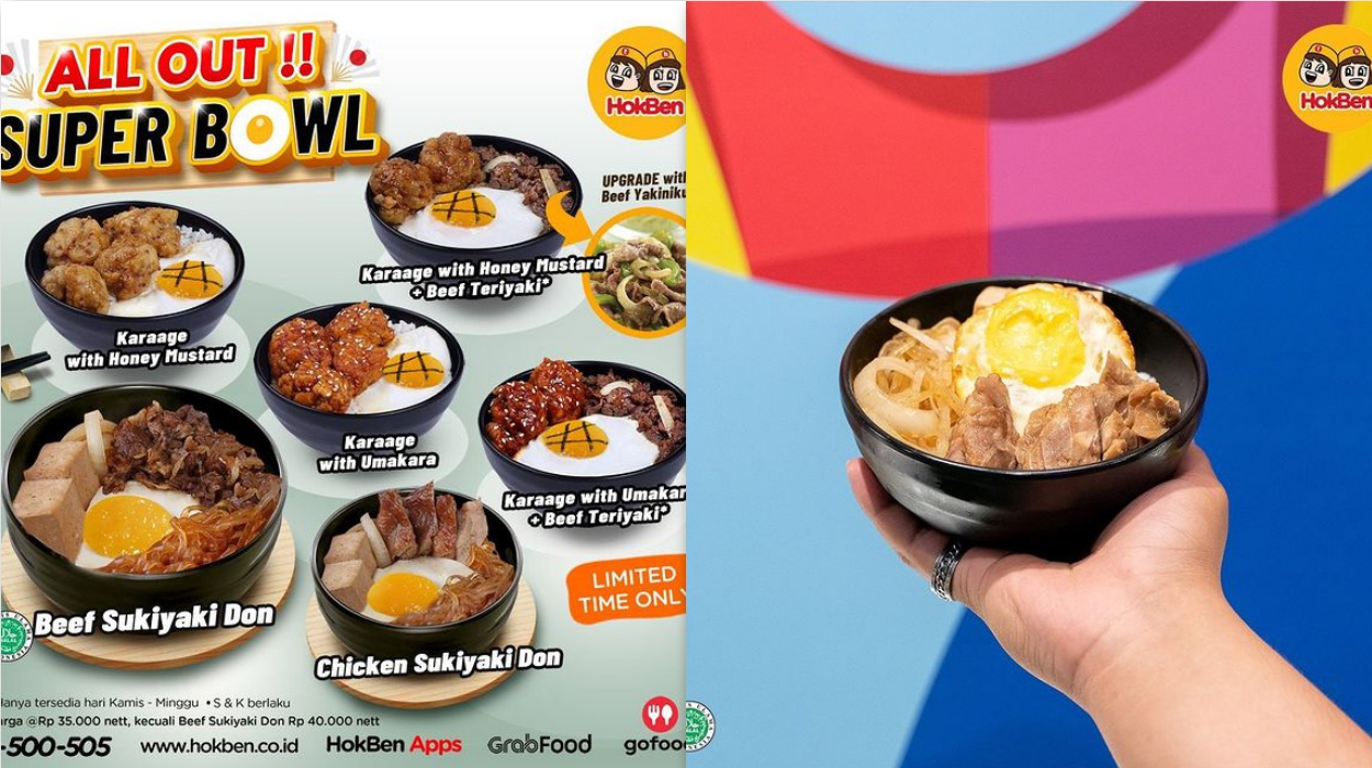 Promo Terbaru Hokben 4 Februari 2021, All Out Super Bowl Mulai Dari Rp 35.000 nett per porsi
