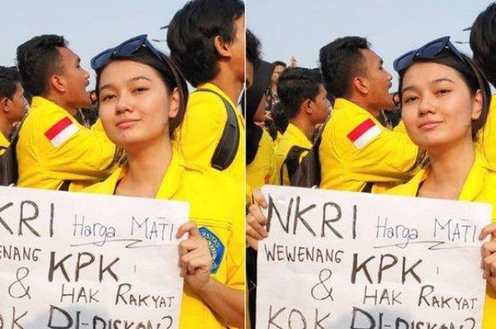 Siapa Sebenarnya Livia Ellen, Mahasiswi UI Fotonya Viral Saat Demo di DPR Ternyata Bukan Orang Biasa