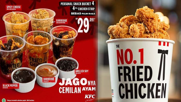 Promo KFC Hari Ini 9 April 2021 Personal Snack Bucket 4 Potong Chicken Strip Mulai Dari Rp 29.091