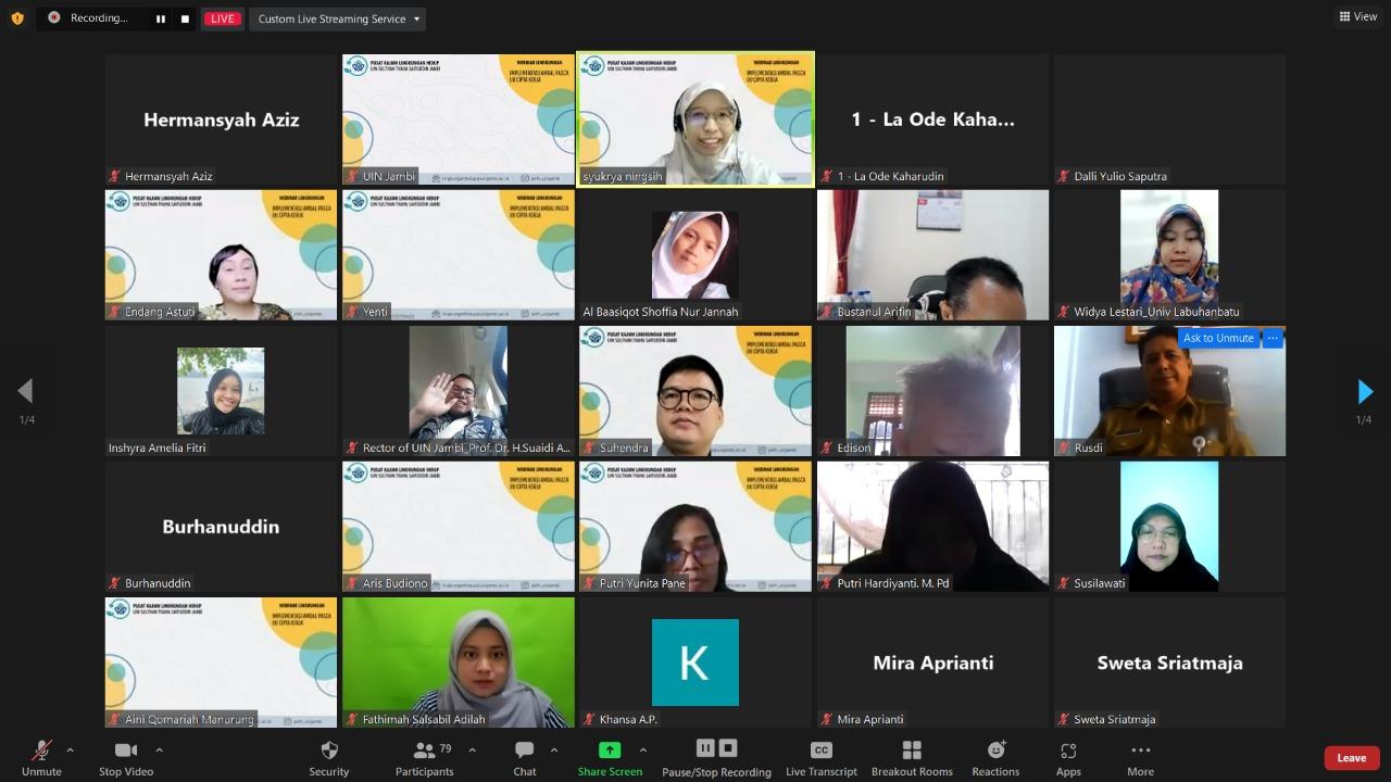 Webinar Lingkungan: Implementasi AMDAL Pasca UU Cipta Kerja