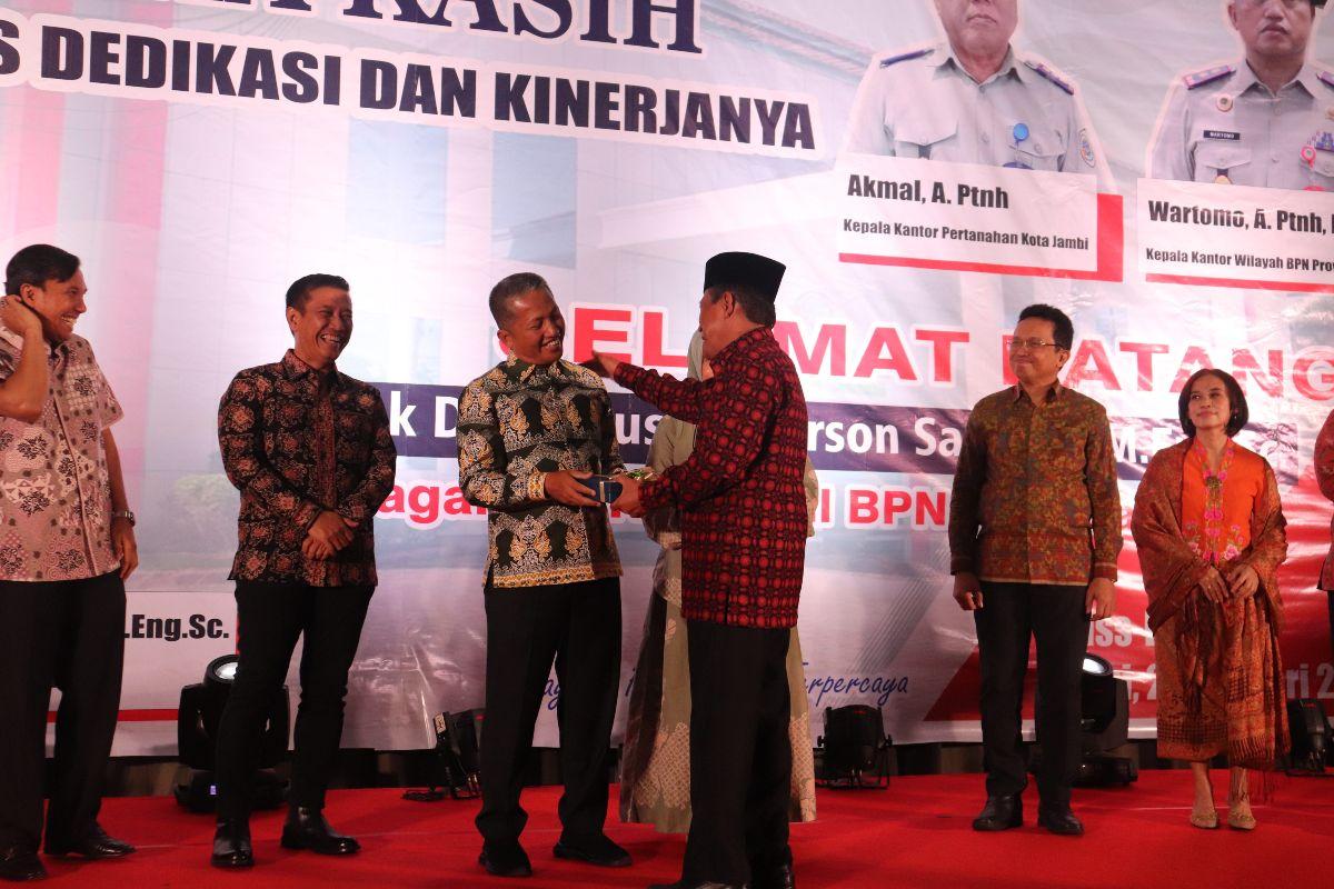 Hadiri Pisah Sambut Kakanwil BPN Provinsi Jambi, Wagub Abdullah Sani Apresiasi Kerja Wartomo