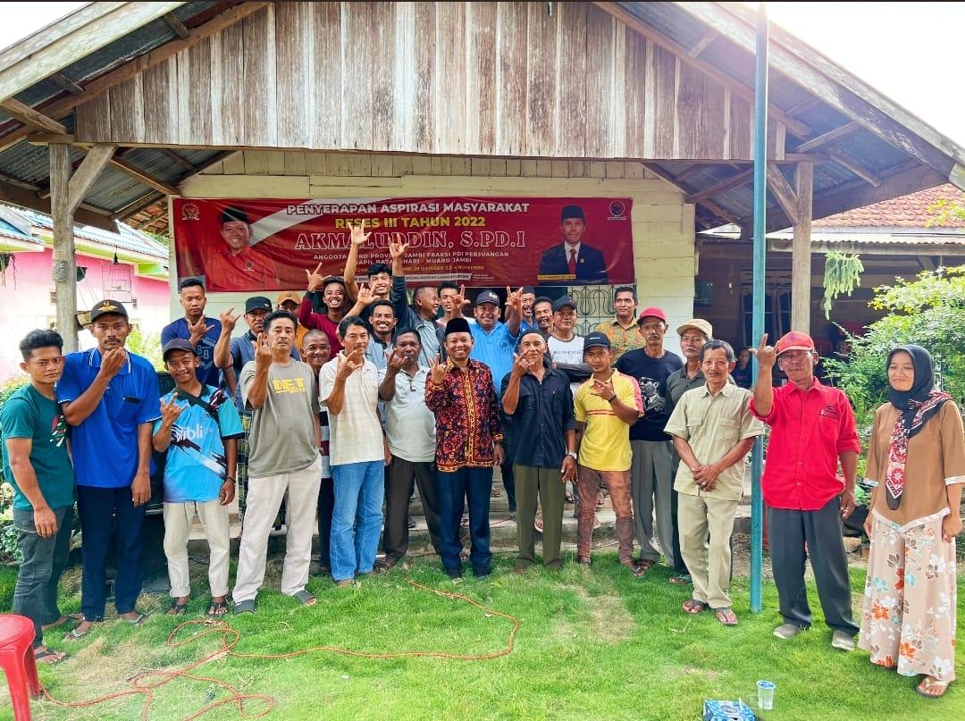 Akmaludin Reses di Desa Sido Mukti, Serap Aspirasi Petani Sawit Muaro Jambi