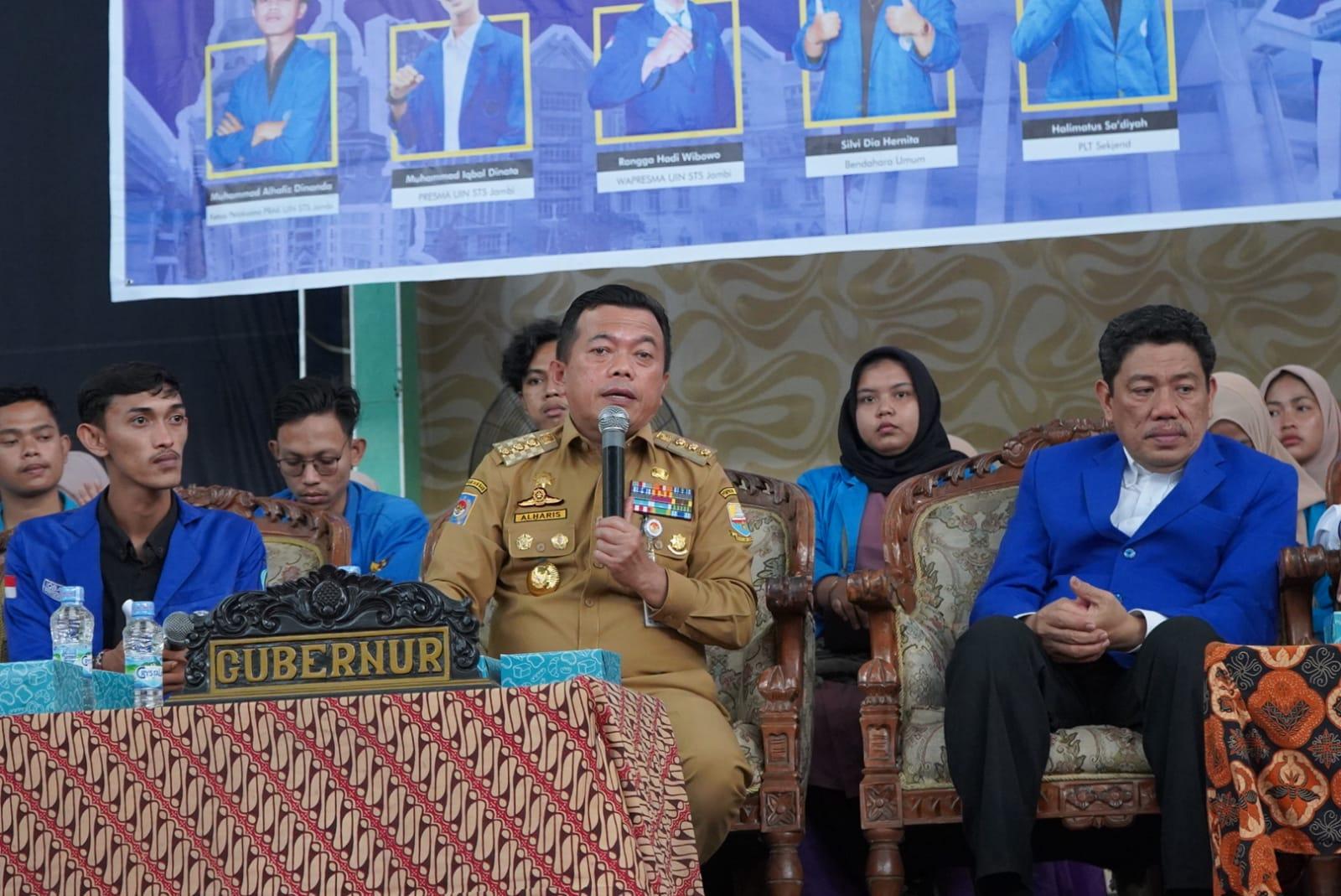 Hadir di Depan Ribuan Mahasiswa UIN STS Jambi, Al Haris Tekankan 3 Poin Penting Raih Kesukseskan