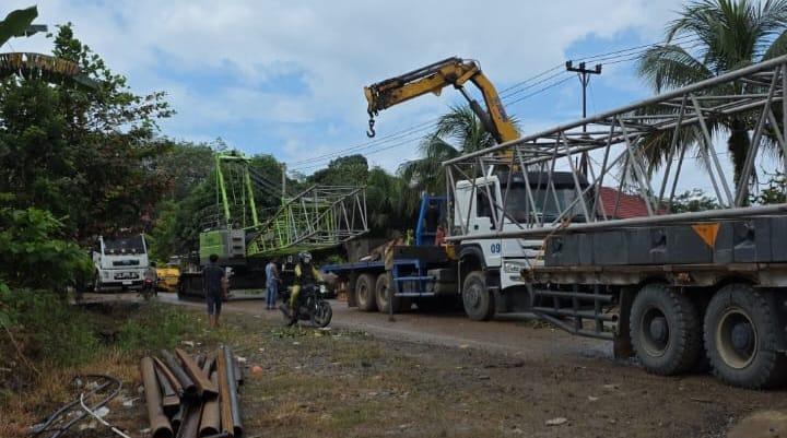 BPJN Wilayah Jambi Upayakan Jembatan Bailey Jambi-Sumbar Bisa Terhubung Hari ini