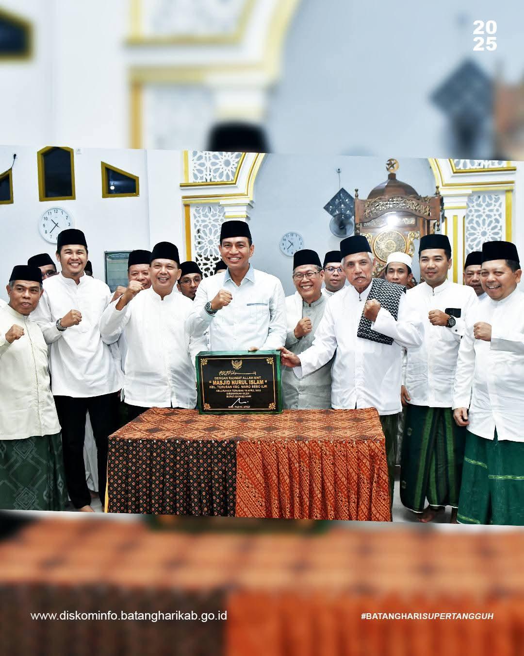 Bupati Batanghari Jambi Resmikan Masjid Nurul Islam di Kecamatan MSI