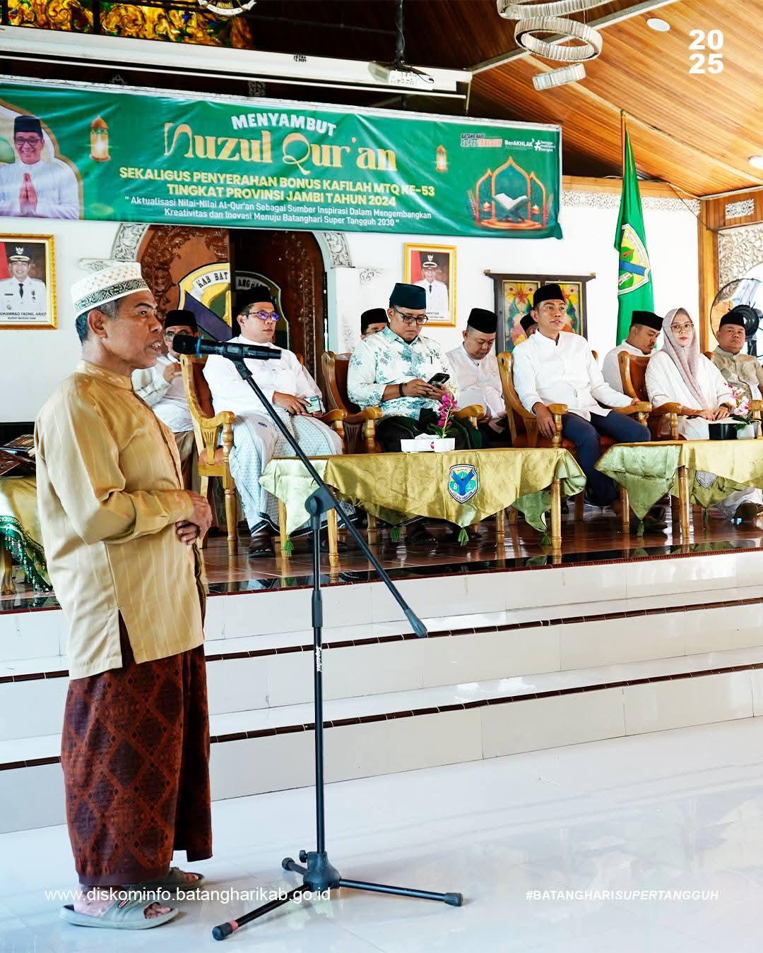 Bupati Batanghari Ajak Masyarakat Jadikan Nuzulul Quran sebagai Momentum Pengamalan Al-Quran