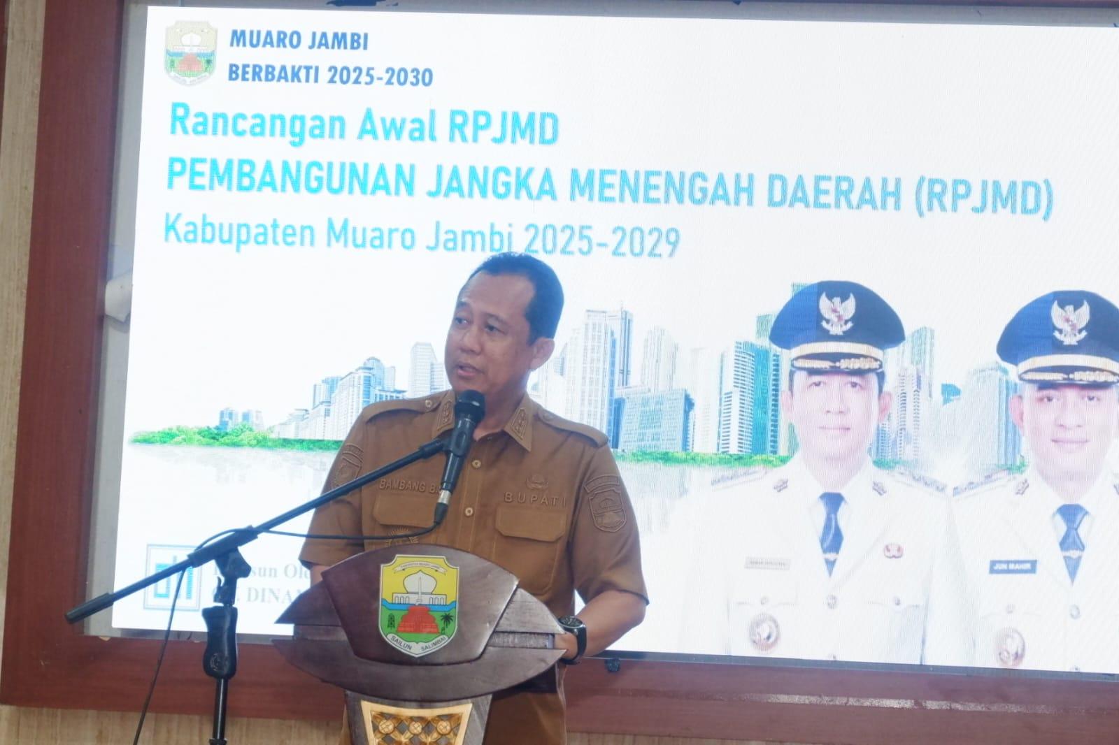 Bupati Muaro Jambi Buka Asistensi Ranwal RPJMD, Minta OPD Jalankan 12 Program Unggulan