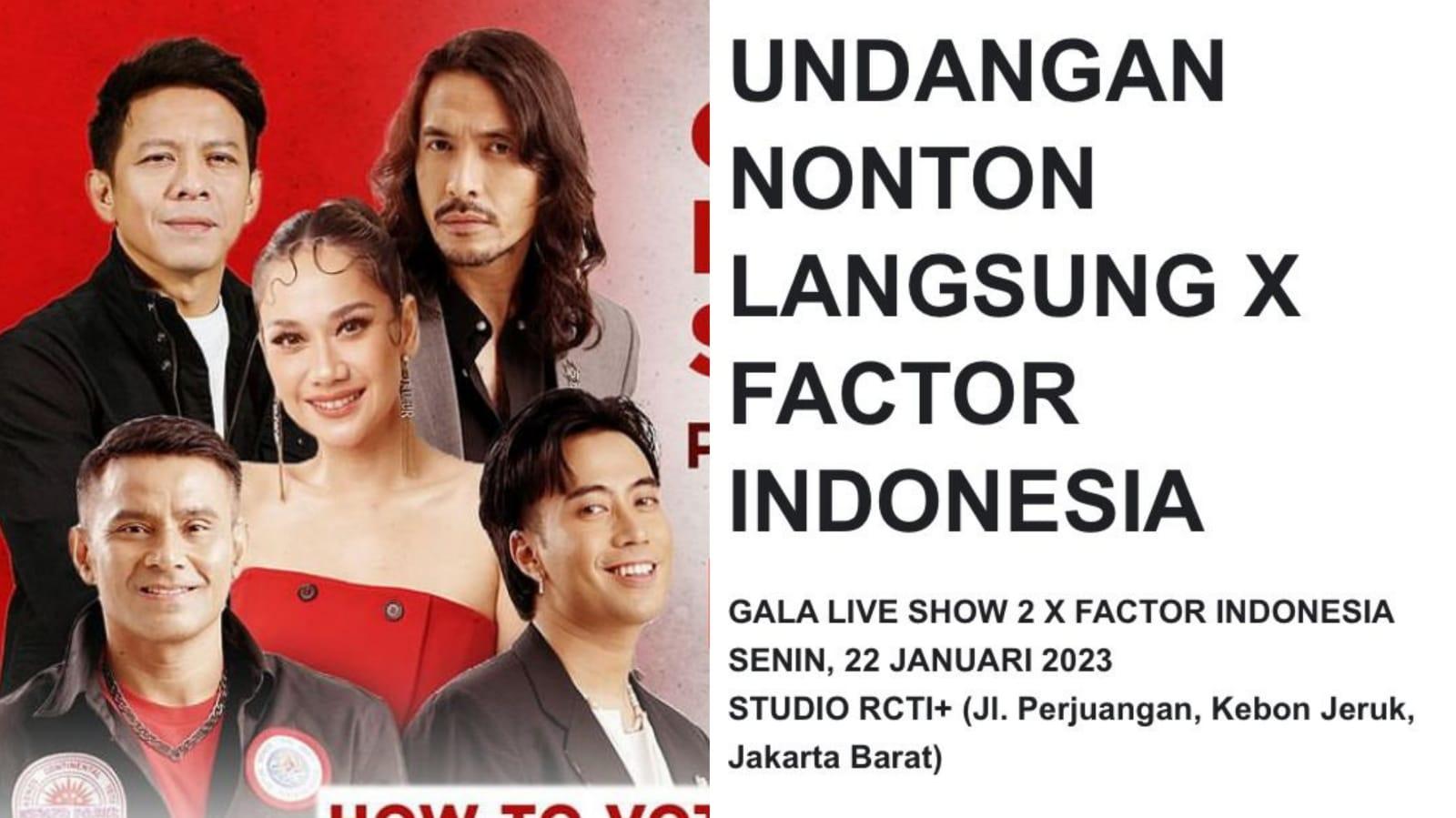Begini Cara Nonton Langsung Gala Live Show X Factor Indonesia 2024 di Studio RCTI+, Gratis!