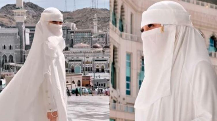 Berubah Total Celine Evangelista Kini Pakai Cadar Saat Umrah, Warganet: Masya Allah Cantiknya