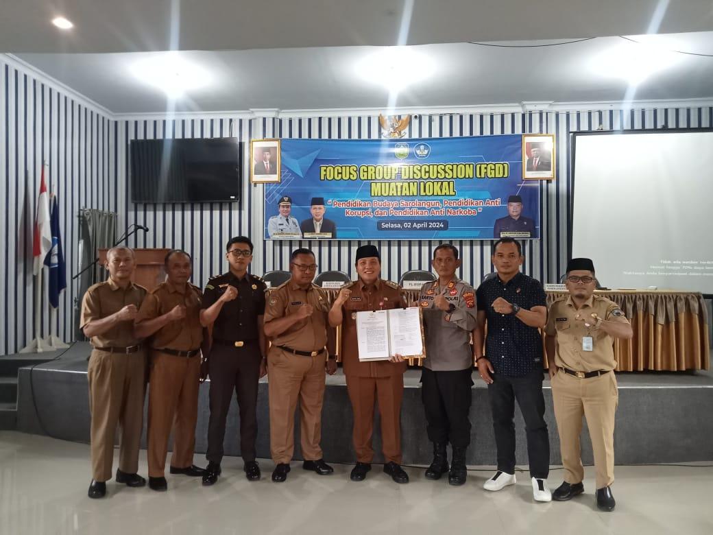 Disdik Sarolangun Gelar FGD Muatan Lokal Pendidikan Budaya