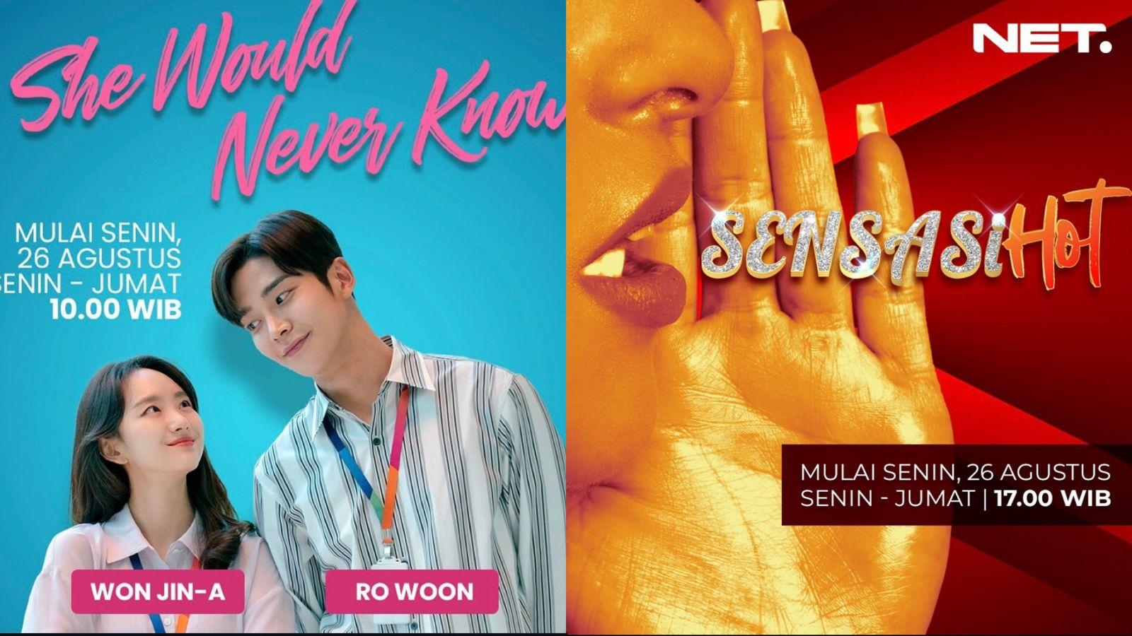 Jadwal Acara NET TV Hari ini Senin 2 September 2024: Drakor She Would Never Know, dan Sensasi Hot