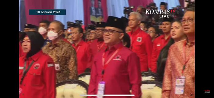 Momen Spesial, Edi Purwanto Duduk Berdampingan Dengan Ganjar Pranowo di HUT PDI Perjuangan