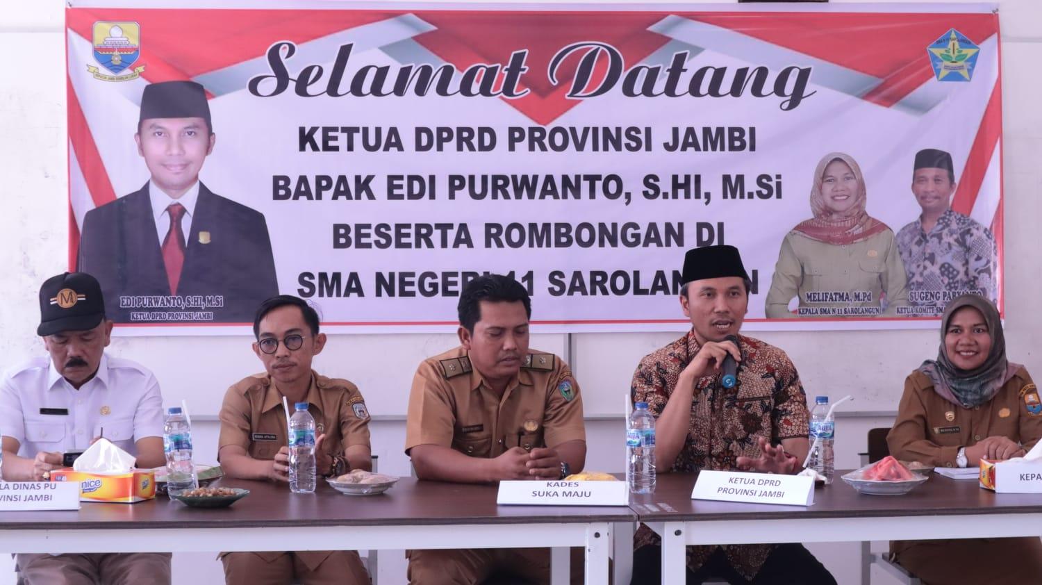 Edi Purwanto ke SMA 11 Sarolangun, Terima Keluhan Soal Guru PPPK Gaji Hingga Kebutuhan Sekolah