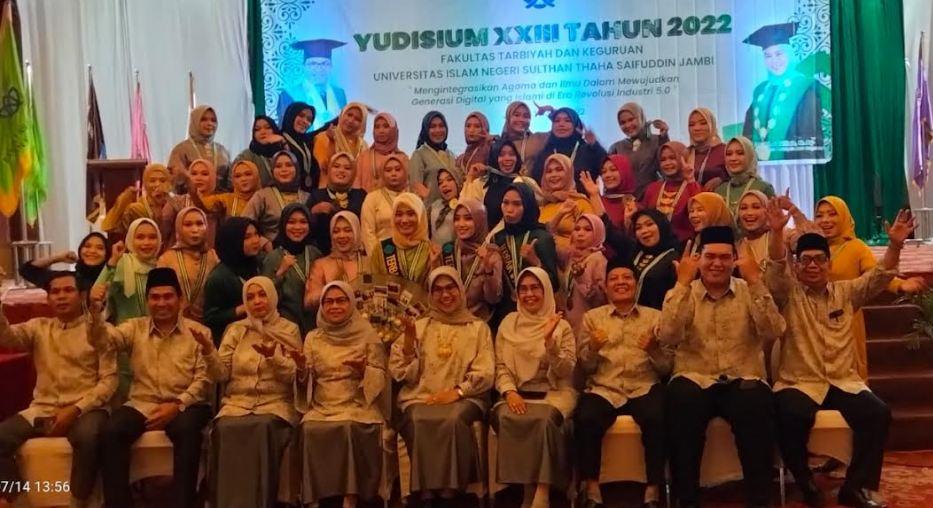 Fakultas Tarbiyah dan Keguruan UIN Sutha Jambi Yudisium 535 Mahasiswa, 40 Mahasiswa dari PIAUD