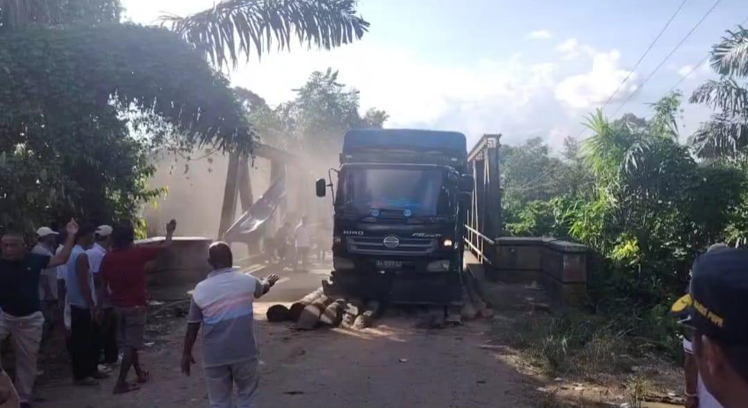 Jalan Alternatif Padang Lamo di Teluk Kayu Putih Jambi Bisa Dilalui, Sistem Buka Tutup