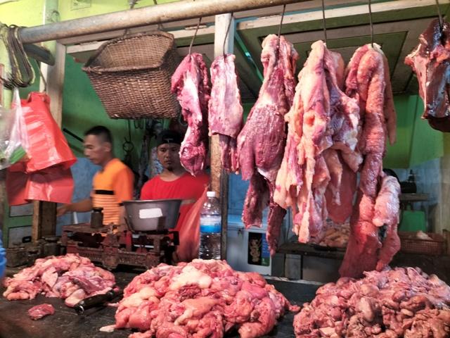 Jelang Ramadan Harga Daging Kerbau dan Sapi Masih Normal di Pasar Angso Duo Baru Kota Jambi