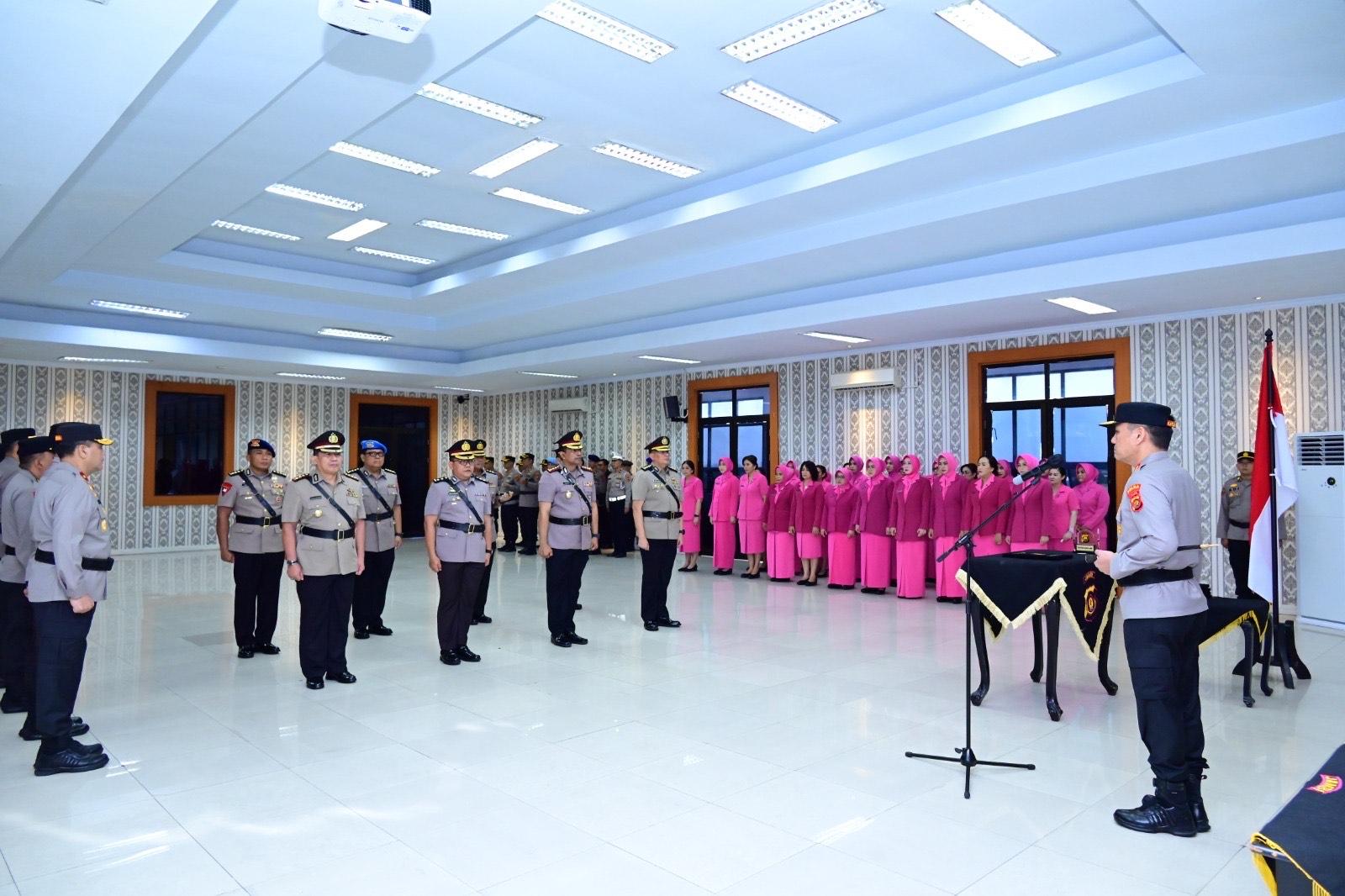 Kabid Propam dan Dansat Brimob Polda Jambi Resmi Dilantik