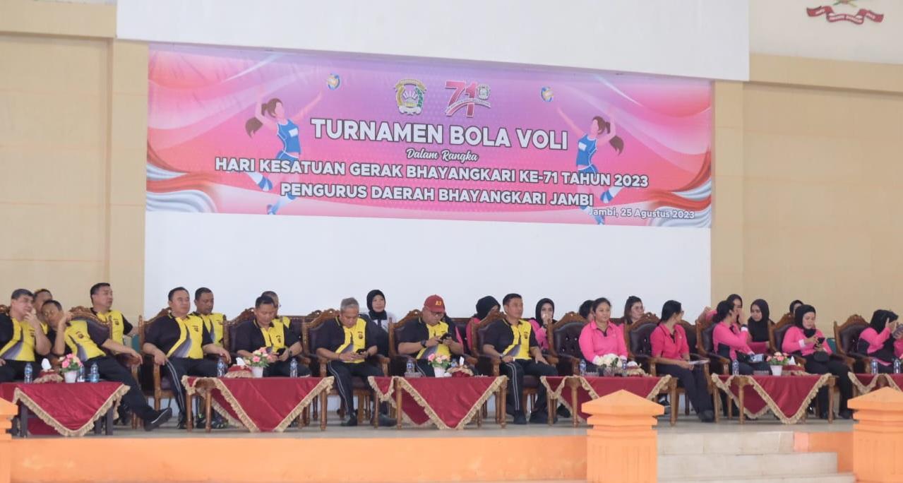 Kapolda dan Wakapolda Jambi Ikut Olahraga Bersama dalam Rangka Hari Kesatuan Gerak Bhayangkari