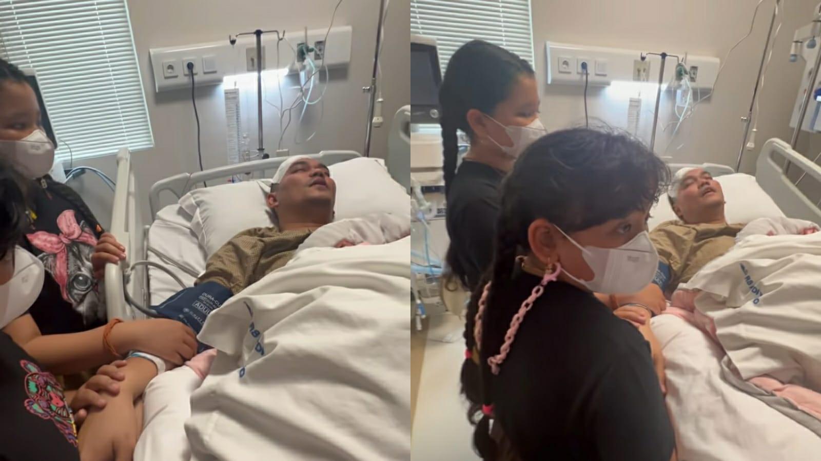 Tangis Anak Indra Bekti Pecah Saat Jenguk Ayahnya di Rumah Sakit: Ya Allah Semoga Cepat Sembuh