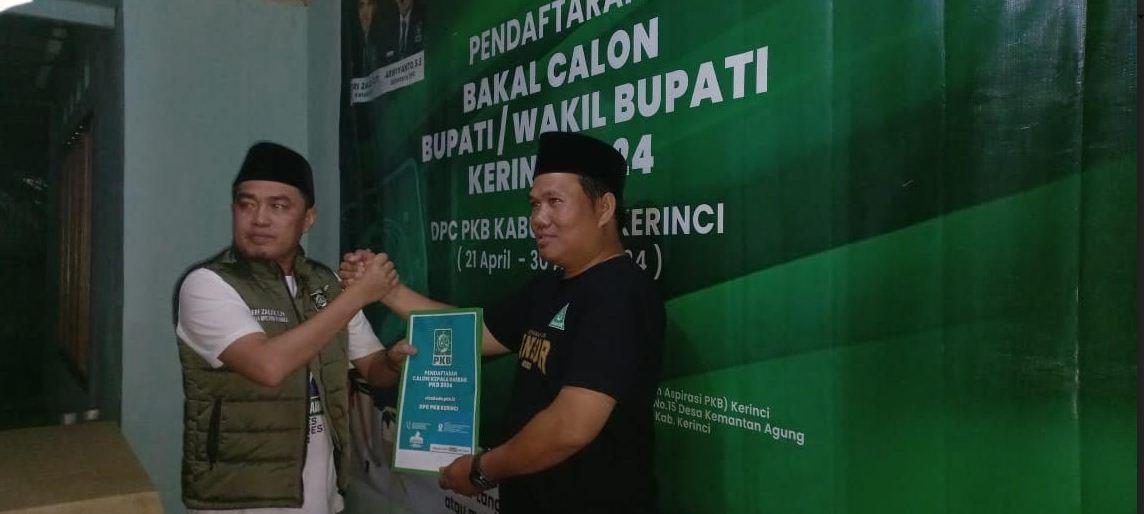 3 Kandidat Cabup Kerinci Daftar di PKB, Mantan Ketua KPU Kerinci Ikut Mendaftar
