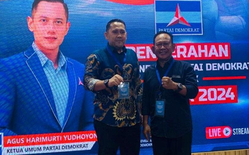 Resmi Diusung Demokrat, M Syukur-Khafid Makin Kuat dapat Dukungan 17 Kursi di Pilbup Merangin 2024