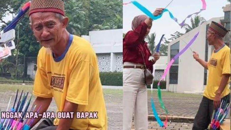 Viral Kakek Pedagang Mainan Tolak Jualannya Dibeli Rp 10 Ribu, Dianggap Kebanyakan: Banyak Ini