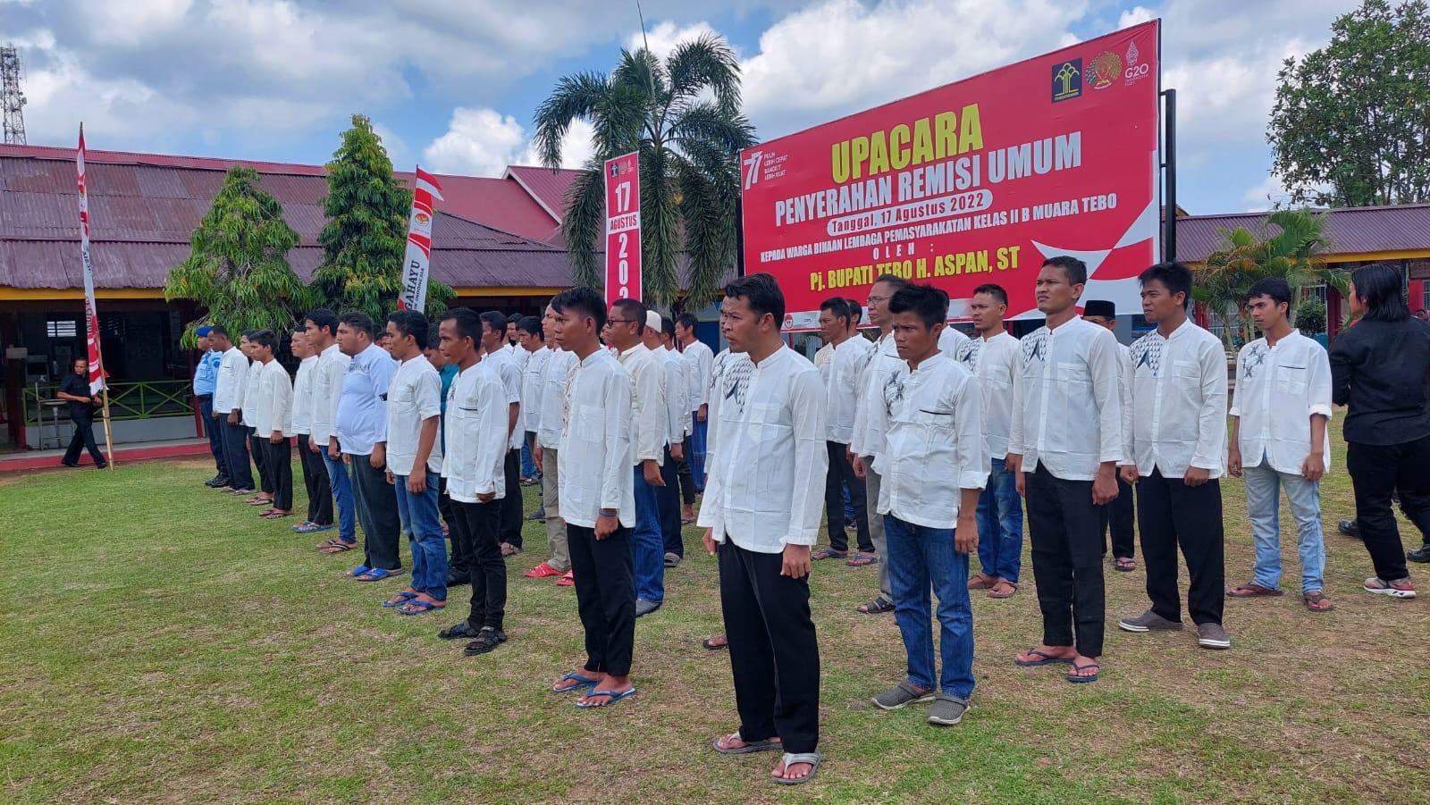 293 Napi di Lapas Tebo Dapat Remisi Saat HUT RI, 4 Orang Langsung bebas