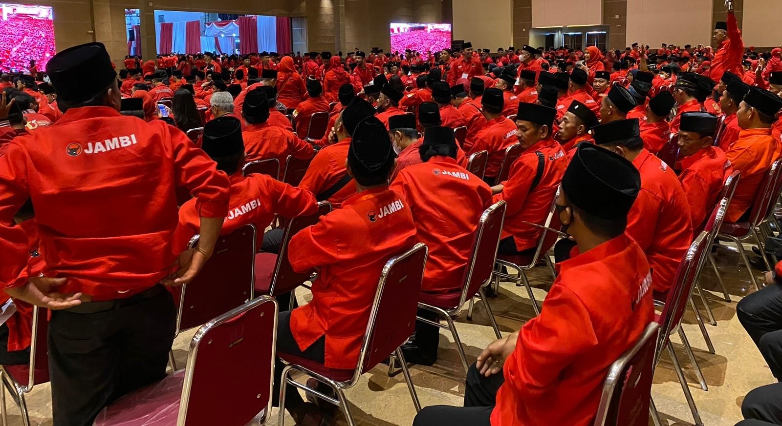 Pimpinan Hingga Kader PDI Perjuangan Provinsi Jambi Hadiri Puncak HUT ke-50 PDIP di Jakarta