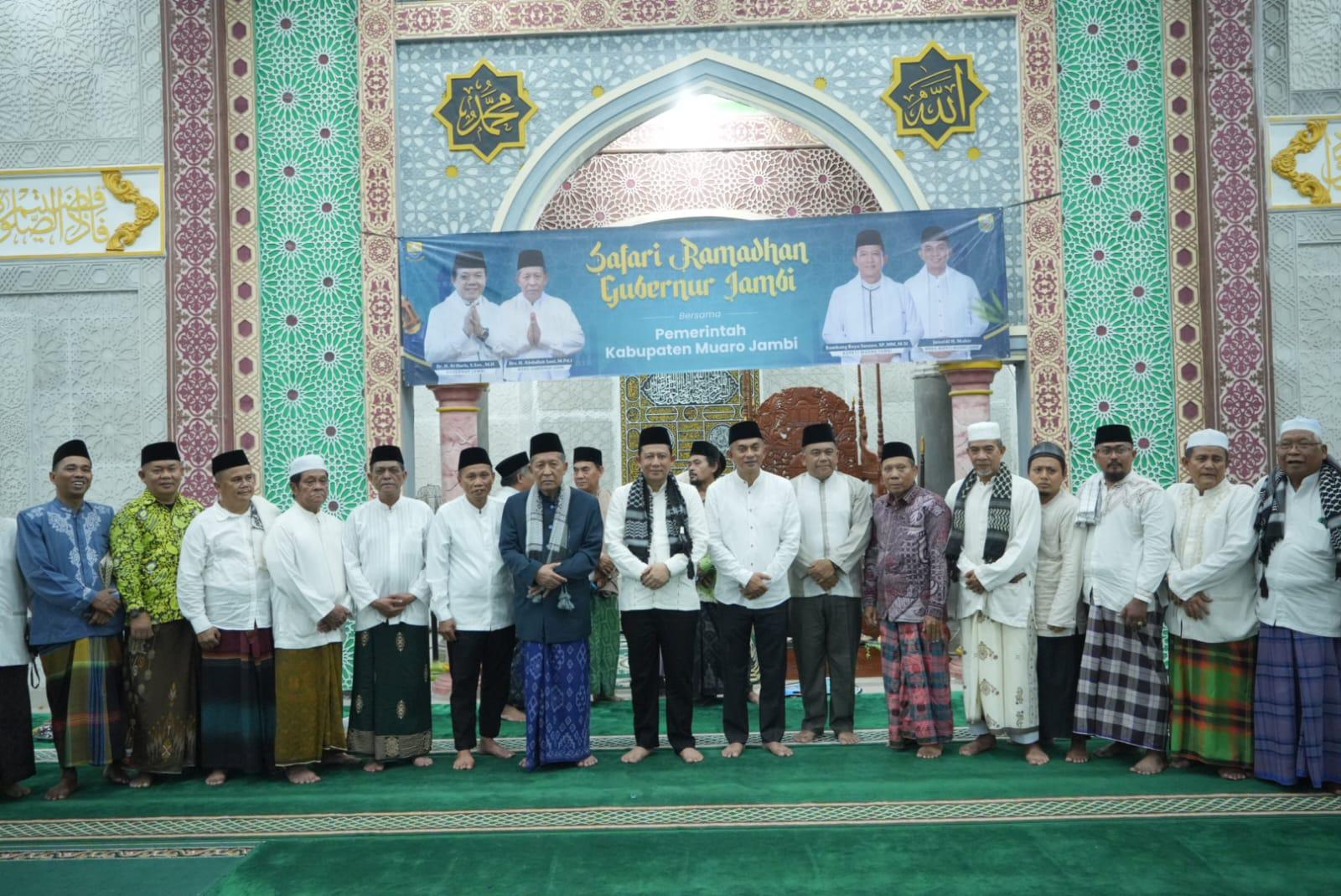 Safari Ramadan di Muaro Jambi, Wagub Jambi dan Bupati BBS Jalin Silaturahmi dengan Masyarakat