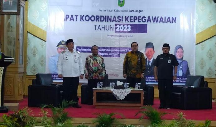Implementasi Undang-undang Tentang ASN yang Berintegritas, Pemkab Sarolangun Rakor Bersama KASN