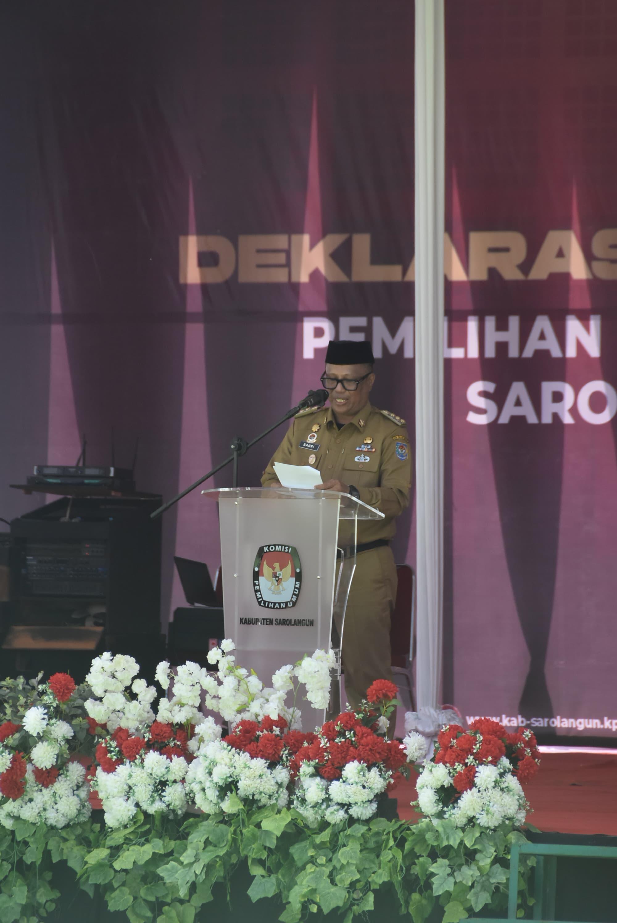 Masuk Tahapan Kampanye, Pj Bupati Sarolangun Ajak Paslon Tingkatkan Partisipasi Pemilih