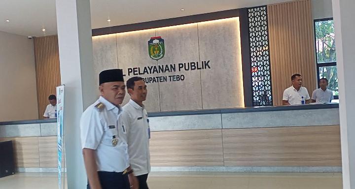 Hari Pertama Masuk Kerja, Pj Bupati Tebo Sidak ke Beberapa Tempat