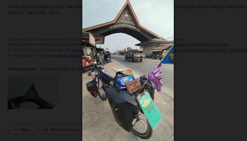 Modal Sepeda Federal, Pria Lampung Nekat Tempuh Perjalanan Menuju Makkah demi Bisa Ibadah Haji