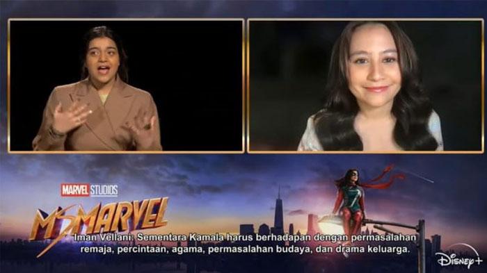 Prilly Latuconsina Ngobrol Langsung dengan Iman Vellani Pemeran Ms. Marvel, Warganet: Bangga Banget