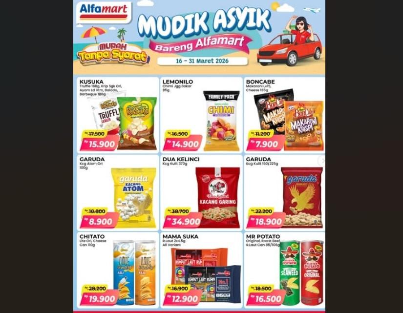Promo Alfamart Jambi, Aneka Snack Diskon Mulai Rp7.900