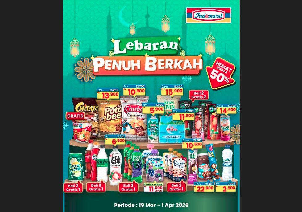 Promo Indomaret Jambi Lebaran Penuh Berkah, Diskon hingga 50 Persen