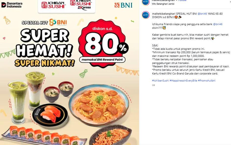 Promo WTC Jambi 12 Juli 2026, Diskon Makan hingga 80 Persen - Tribunjambi.com