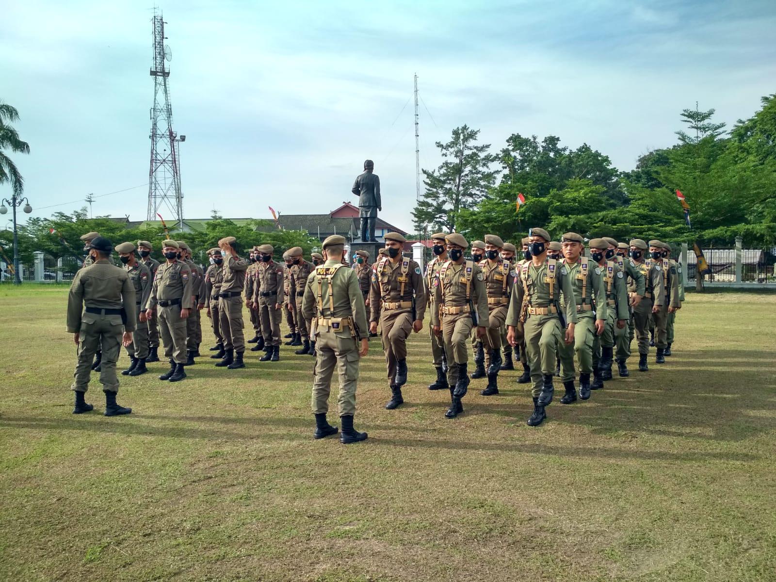 Puluhan Personil Satpol PP Kota Jambi Diturunkan dalam Operasi Ketupat 2022