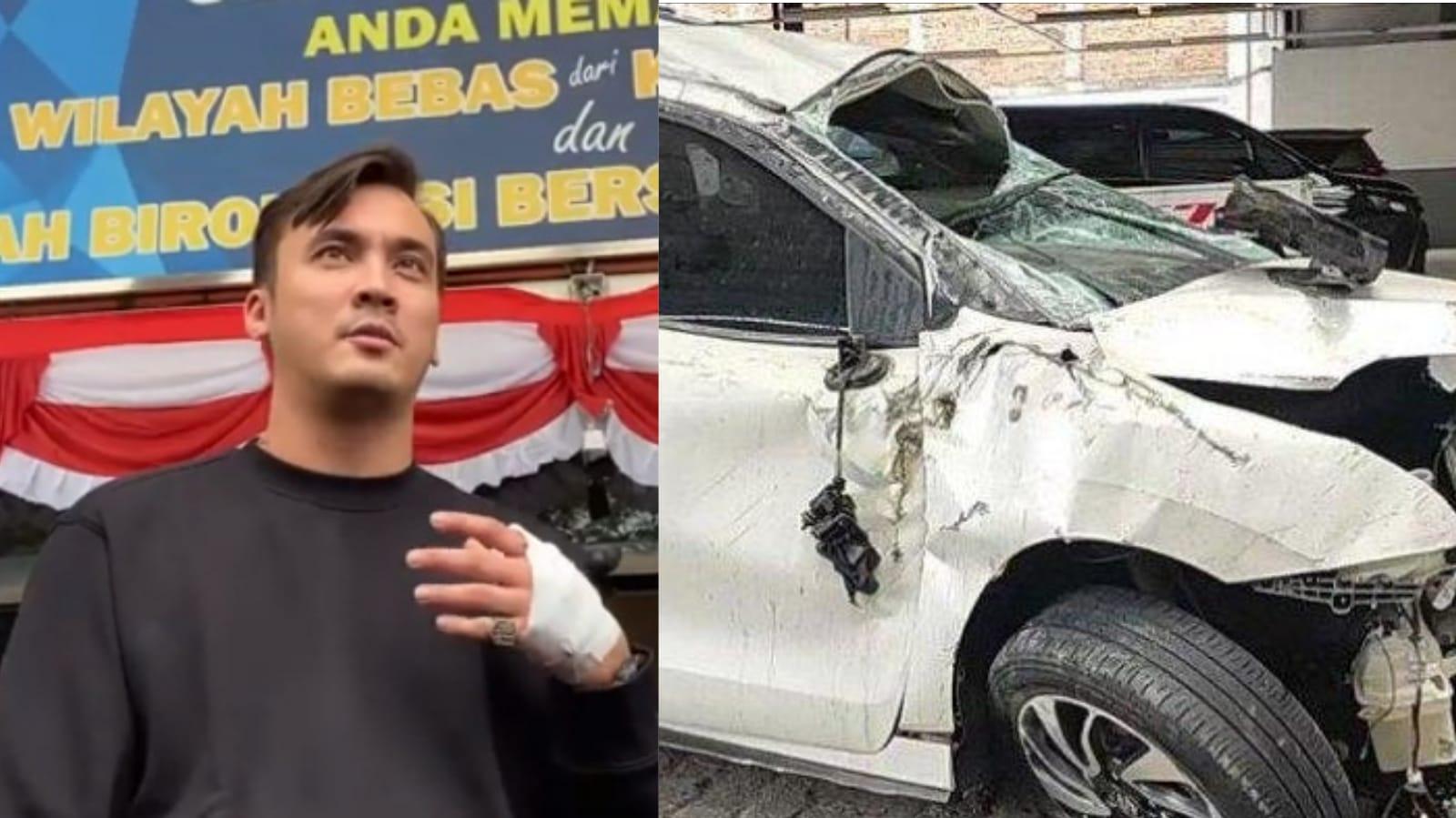 Rendy Kjaernett Kaget saat Mobil yang Ditumpanginya dengan Lady Nayoan Hancur karena Kecelakaan