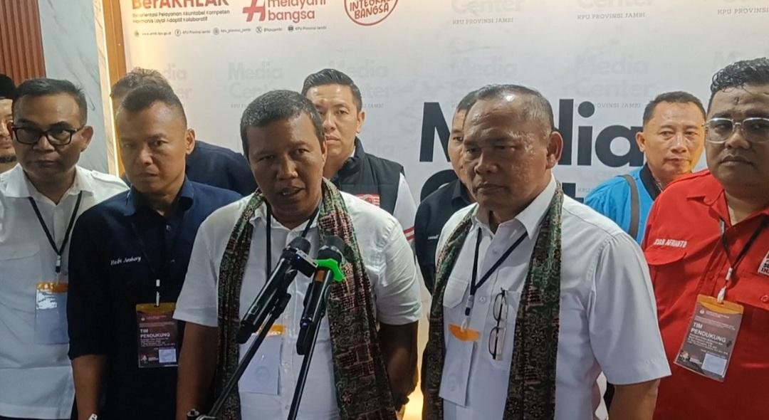 Romi Hariyanto-Sudirman Dapat Nomor Urut 1 di Pilgub Jambi, Romi: Insyaallah BH 1