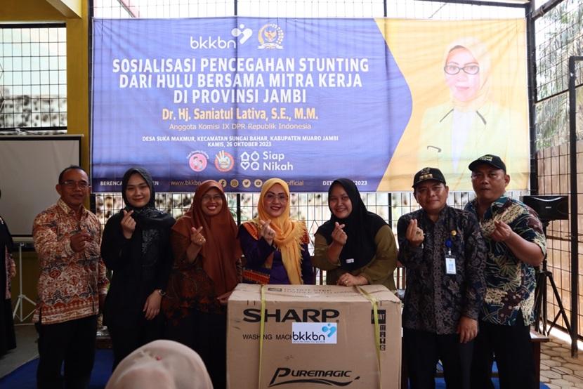 Saniatul Lativa Ajak Tokoh Masyarakat di Sungai Bahar Sosialisasikan Pencegahan Stunting