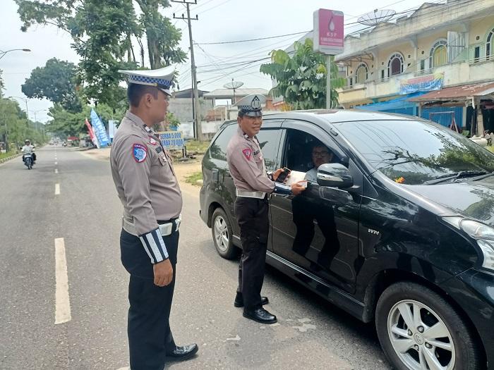 Selama Operasi Zebra Siginjai 2024, Satlantas Polres Sarolangun Tilang 421 Pelanggar