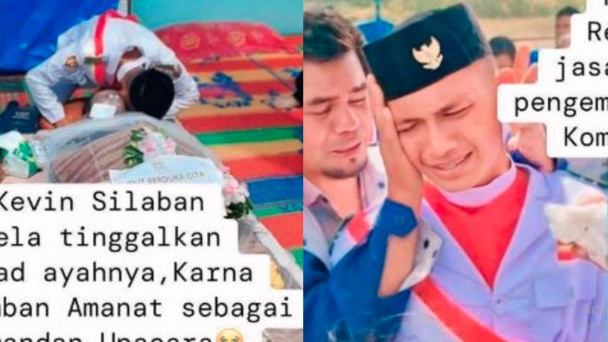 Sosok Kevin Tinggalkan Jasad Ayahnya Demi Tugas Komandan Paskibraka, Tangisnya Pecah Saat Pulang