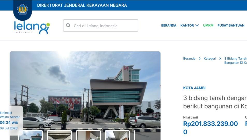 Gedung Swiss-Belhotel Jambi Dilelang di KPKNL, Nilai Limit Capai Rp201,8 Miliar - Tribunjambi.com