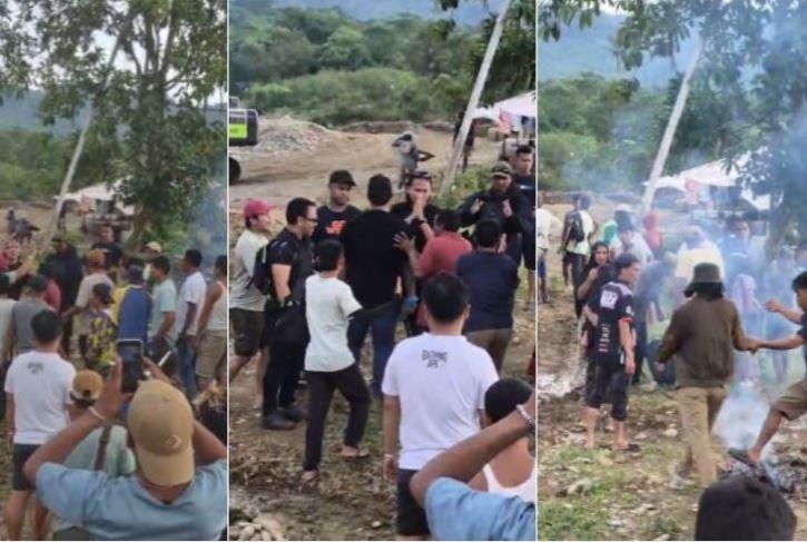 Tim Bareskrim Polri Diadang Warga Lokasi Tambang Emas Ilegal di Tabir Merangin Jambi - Tribunjambi.com