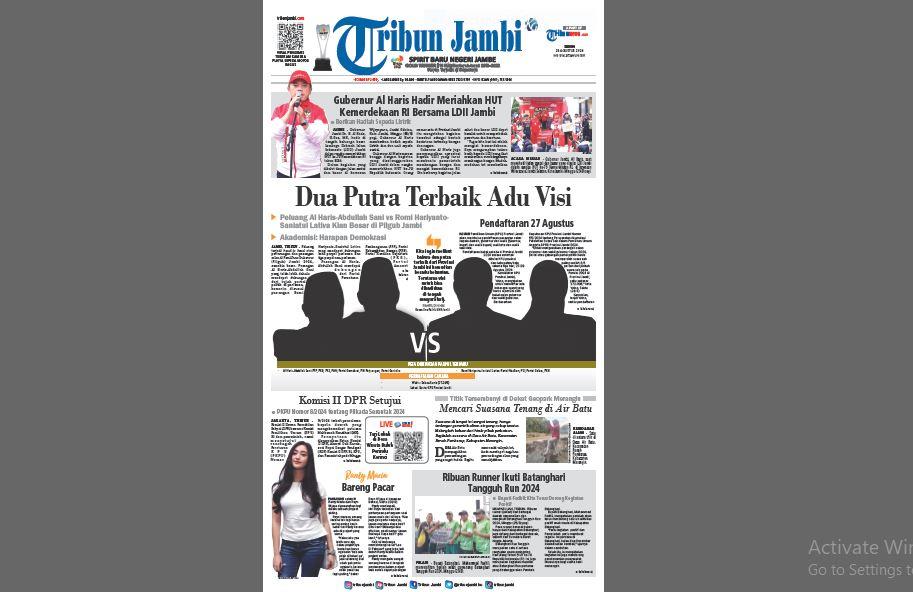 Head to Head di Pilgub Jambi 2024 Haris-Sani vs Romi-Saniatul dan Persentase Kekuatan Parpol