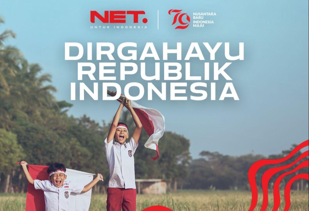 Jadwal Acara NET TV Hari ini Sabtu 17 Agustus 2024: Upacara HUT RI ke-79, dan Masak Gaes