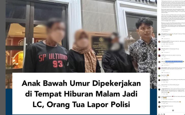 Viral Gadis Dibawah Umur Dijadikan LC di Kota Jambi, Orang Tua Lapor Polisi, Warganet: Anaknya Mau