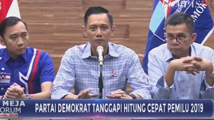 Tanggapan Agus Harimurti Yudhoyono Soal hasil Quick Count Pilpres 2019, Kami Tunggu Hasil Resmi KPU
